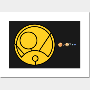 The Solar System to Scale (in Gallifreyan) Posters and Art